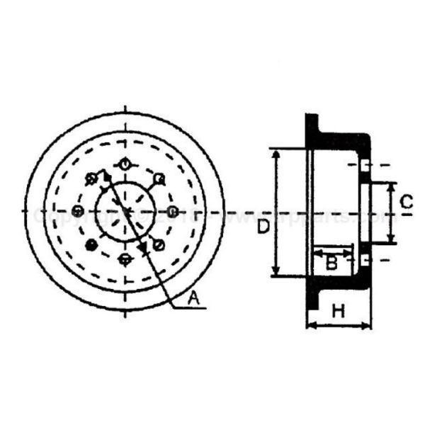 Барабан тормозной GIGANT 709380053 (420х200x307) Барабан тормозной GIGANT 709380053 (420х200x307)