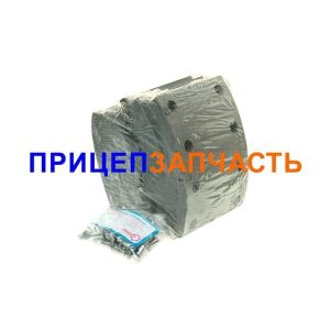 Накладка тормозной колодки (160мм) к-т на ось 8шт + заклепки