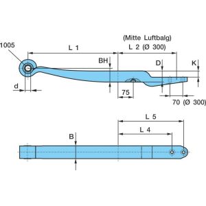 Полурессора BPW 05.082.13.75.1 (88158400) Полурессора BPW 05.082.13.75.1 (88158400)